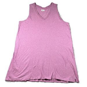 Pact Women Sleeveless Tank Dress Organic Cotton V-Neck Lagenlook A-Line XXL L129